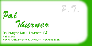 pal thurner business card
