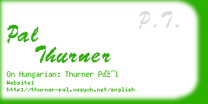 pal thurner business card